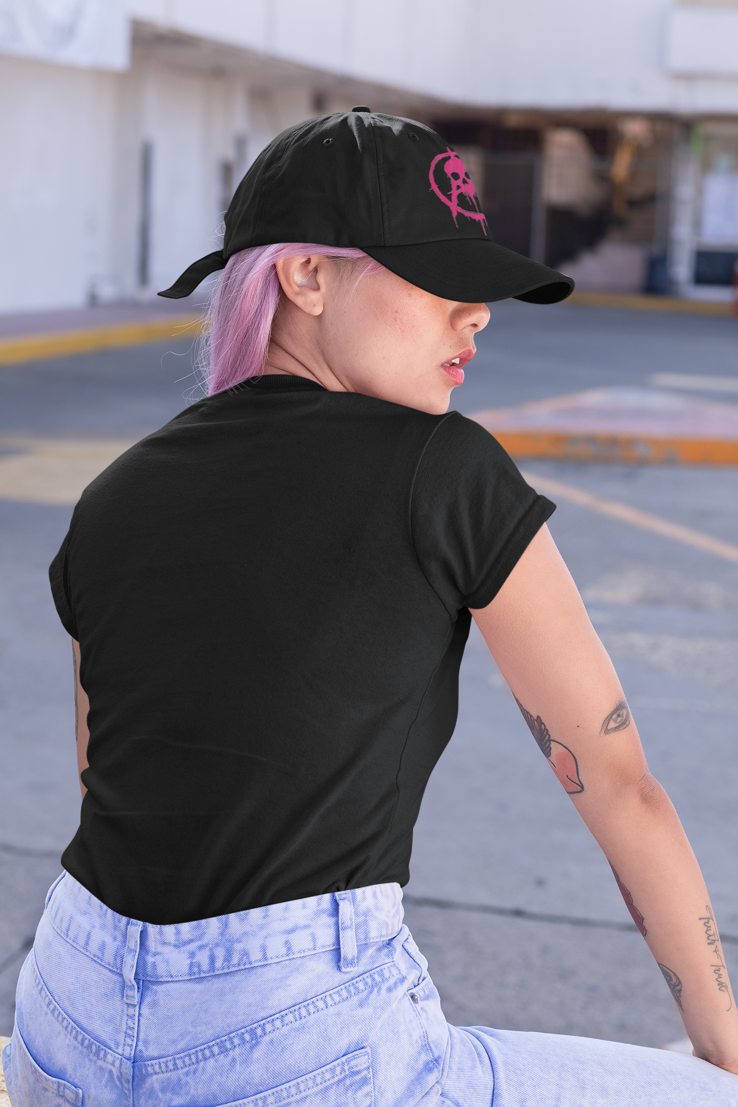 Ghstpunk Distressed Cap